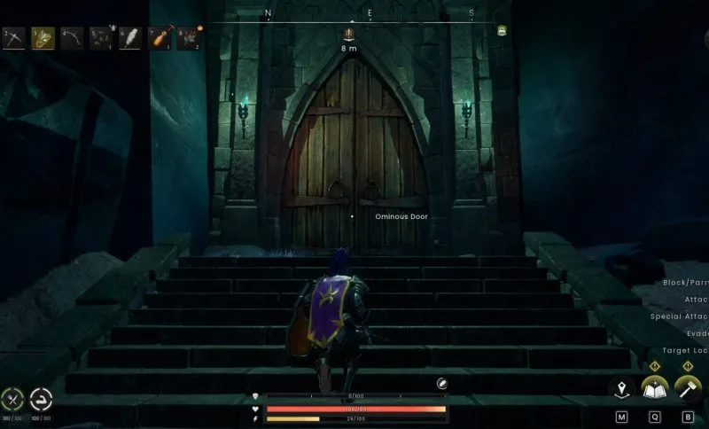 The Ominous Door at the entrance to the Forgotten Temple
